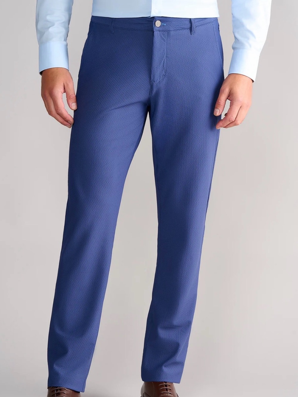 Twillory Mens Navy Tailored Fit 32x30 Airflow Tech Breathable Long Pants Pockets